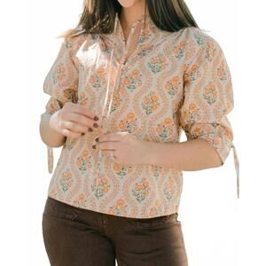 NEW MARIGOLD cara blouse in beige floral